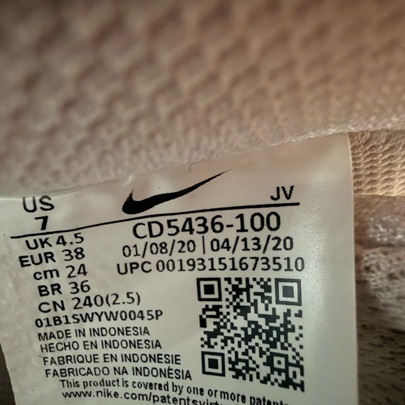 Nike White Leather High-Top Sneakers - Picture 8 of 14